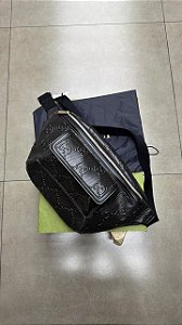BOLSA GUCCI GG EMBOSSED BELT BAG BLACK