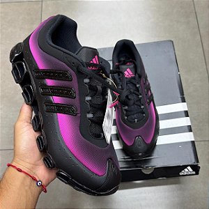 TÊNIS ADIDAS MEGARIDE CORE BLACK SHOCK PINK (COMPLETO)