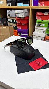 ÓCULOS FERRAGAMO GREEN SQUARE DARK TORTOISE