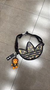 BAPE X ADIDAS SHOULDER BAG TREFOIL BLACK CAMO