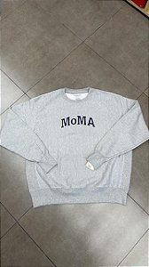 MOMA X CHAMPION MOLETOM CREWNECK EDITION OXFORD GRAY