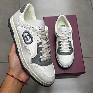 TÊNIS GUCCI MAC80 OFF-WHITE GREY (COMPLETO)
