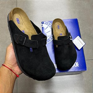 TÊNIS BIRKENSTOCK BOSTON SOFT FOOTBED NARROW BLACK (COMPLETO)
