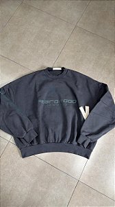 MOLETOM FEAR OF GOD ESSENTIALS LOS ANGELES HEAVY FLEECE VINTAGE BLACK