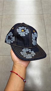 BONÉ DENIM TEARS MONO COTTON WREATH RAW DENIM WASHED INDIGO