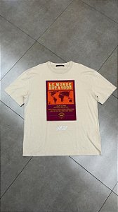 CAMISETA LOUIS VUITTON COTTON EMBROIDERED GRAPHIC TAN (USADA 9.5/10)