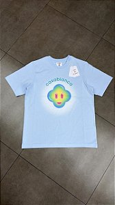 CAMISETA CASABLANCA SMILEY LOGO LIGHT BLUE