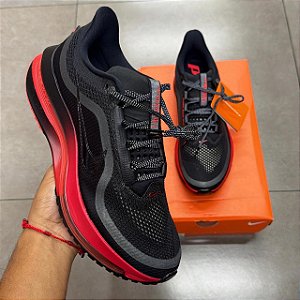 TÊNIS NIKE AIR ZOOM PEGASUS PREMIUM BRED BLACK UNIVERSITY RED (COMPLETO)