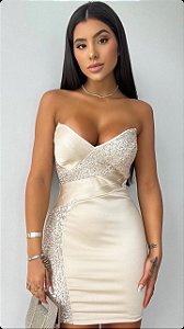 Vestido Glow Dourado