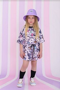 CONJUNTO BLUSA E SHORT MARMORIZADO URSINHOS BAMBOLLINA