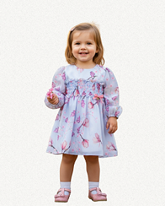 VESTIDO INFANTIL TULE TIGRADO CANDY COLORS ENCANTADOR