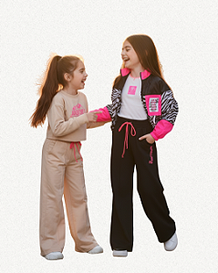 CALÇA WIDE LEG MOLETINHO BAMBOLLINA