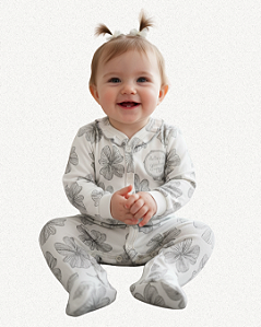 MACACAO SUEDINE FLOR BORDADA