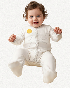 MACACAO LONGO SUEDINE CRU ELEFANTE