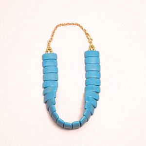 CHOKER TURQUESA RETANGULAR
