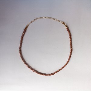 COLAR CORDAO BAIANO COM SISAL ROSE