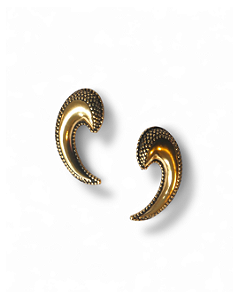 BRINCO VIRGULA BOHO OURO VELHO
