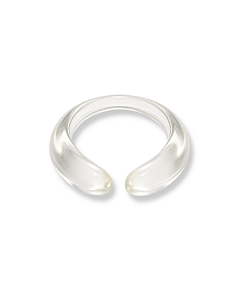 BRACELETE ABERTO RESINA TRANSPARENTE