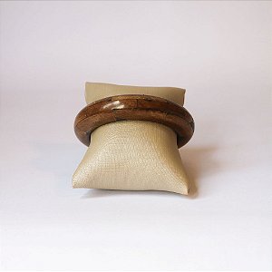 BRACELETE FINO OSSO DE CAMELO MARROM