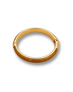 BRACELETE FINO ESMALTADO CARAMELO MESCLA DOURADO