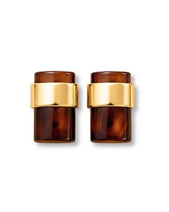 BRINCO RESINA MESCLA COM DETALHE DOURADO
