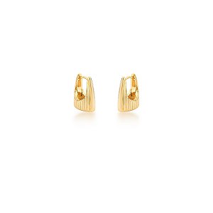 BRINCO ARGOLA P TRIANGULAR ANTIQUE BAN. DOURADO