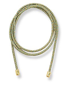 CORDÃO MARROQUINO VERDE E DOURADO