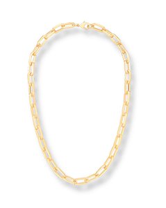 COLAR LISO ELOS RETANGULARES SEMI JOIA BAN.DOURADO