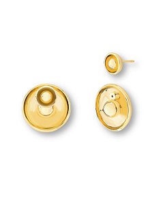BRINCO EAR JACKET CONCH E ESFERA SEMI JOIA BAN.DOURADO