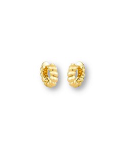 BRINCO ARGOLA DE CLICK REDONDA TRANÇADA M BAN. DOURADO