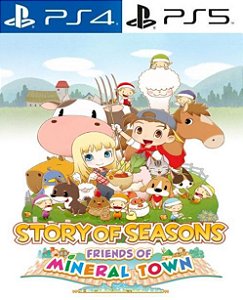 PRIMÁRIA STORY OF SEASONS Friends of Mineral Town PS4 PS5 Mídia Digital - Aluguel 6 Meses