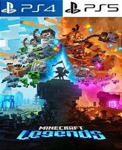 Minecraft Legends PS4 PS5 Original - Aluguel 8 Dias - Pt-Br