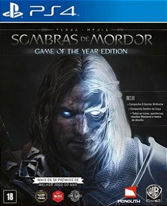 PRIMÁRIA Terra Média Sombras De Mordor Edição Jogo Do Ano PS4 Mídia Digital - Aluguel 6 Meses - Pt-Br