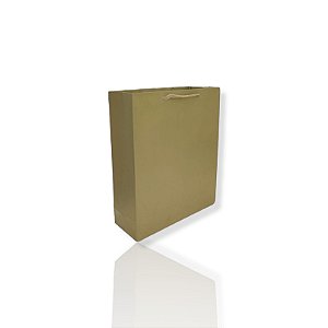 Sacola De Papel Ouro 25x20x08 - 10 Unid. N7