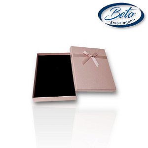 Caixinha Conjunto Rígida Salmão Color 12,5x16,5x3 (Colar GG)