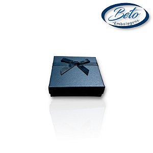 Caixinha Conjunto Rígida Preta  8,5X8,5X2,5 (Conjunto G)
