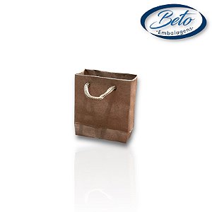 Sacola De Papel Kraft  07x06x03 - 10 Unid. N1
