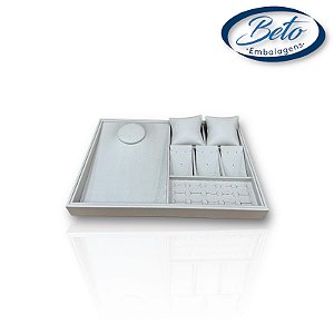 Bandeja Joias Kit Luxo Off White