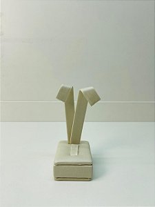 EXPOSITOR PALMEIRA PARA BRINCO E ANEL OFF WHITE