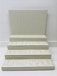 EXPOSITOR ESCADA PARA ALIANÇA OFF WHITE