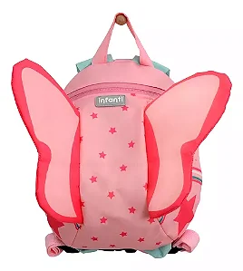 Mochila Com Guia Borboleta Rosa - Infanti