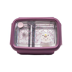 Bento Box Inox com Divisorias Milky - Clingo