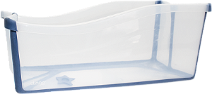 Banheira Portátil Dobravel Transparente Azul - Clingo