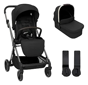 Carrinho De Bebê Sienna Diamond Dolphin + Moisés + Adaptador - Abc Design