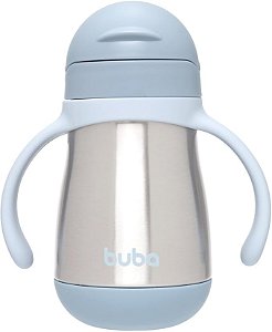 Copo Térmico Parede Dupla Com Alça Azul - Buba