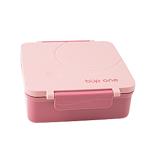 Bento Box com 3 Divisórias e Pote Térmico Rosa Büp One