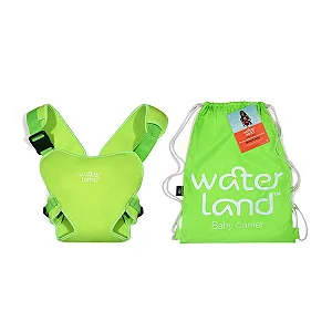 Canguru Impermeável para Bebê Passeio e Piscina em Neoprene Verde Waterland Baby