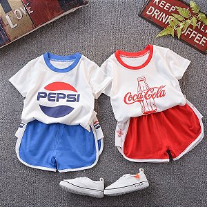 Camiseta & Short Refrigerante - Irmãos - Bebê em Dobro - A Loja  especializada em bebês gêmeos