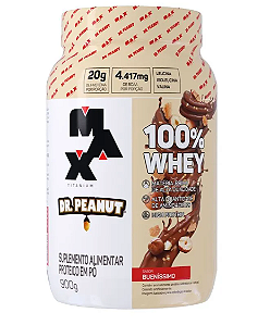 100% WHEY MAX TITANIUM X DR PEANUT BUENÍSSIMO 900G