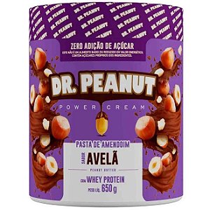 PASTA DE AMENDOIM DR PEANUT AVELÃ 600g